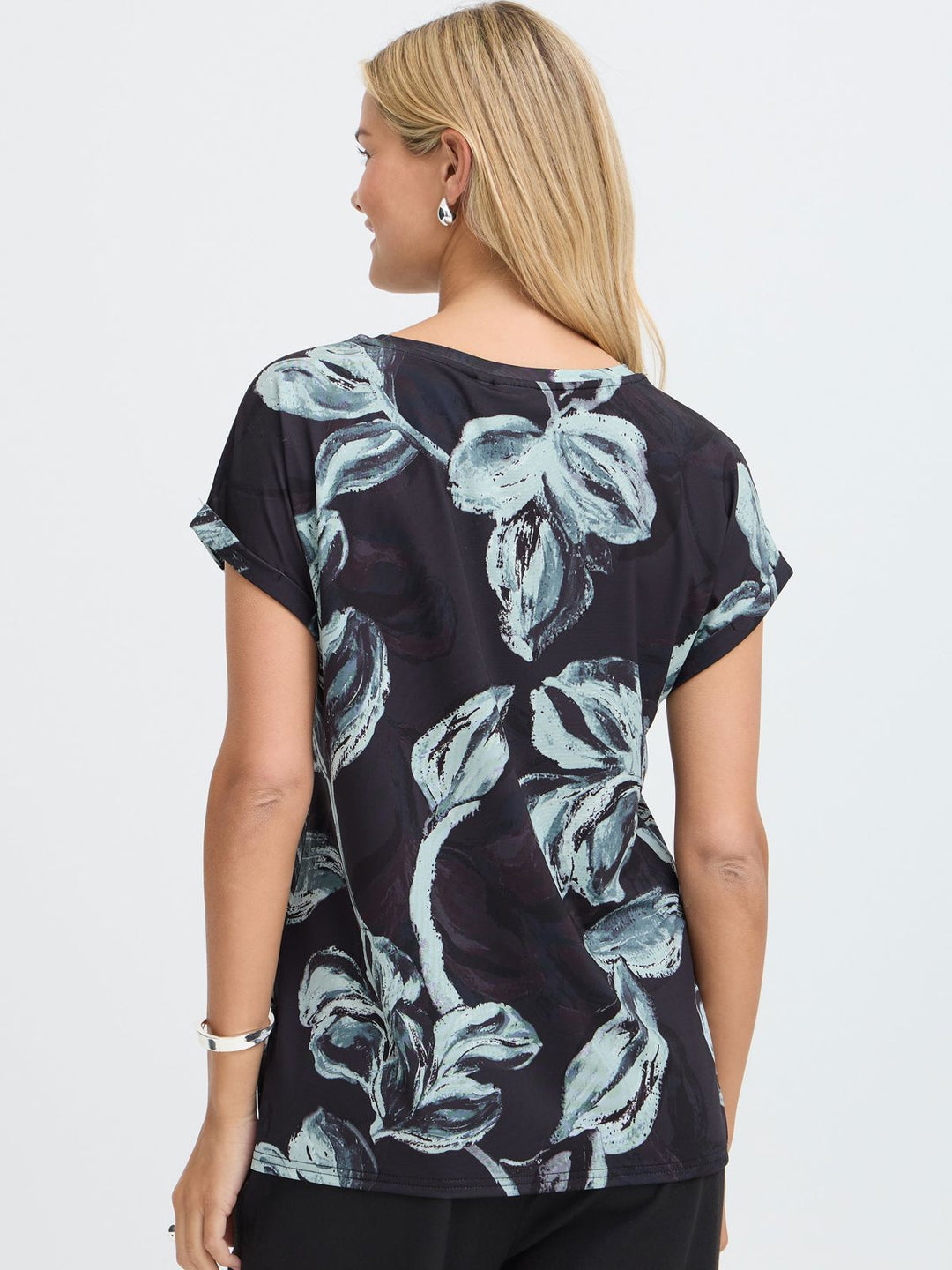 T-SKJORTE FRSEEN FLORAL GRAY MIST