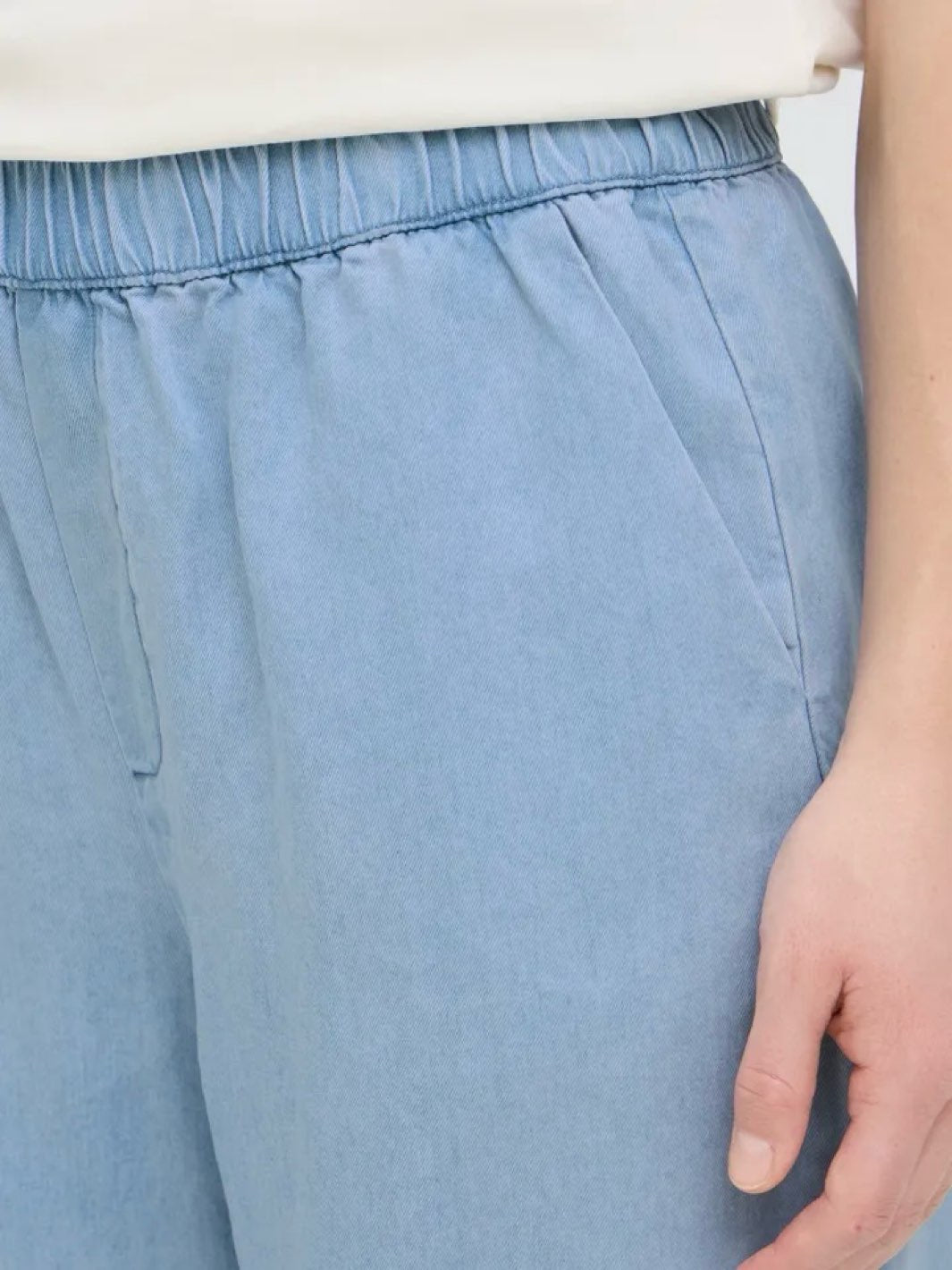 SHORTS PZCHRISTA LIGHT BLUE DENIM