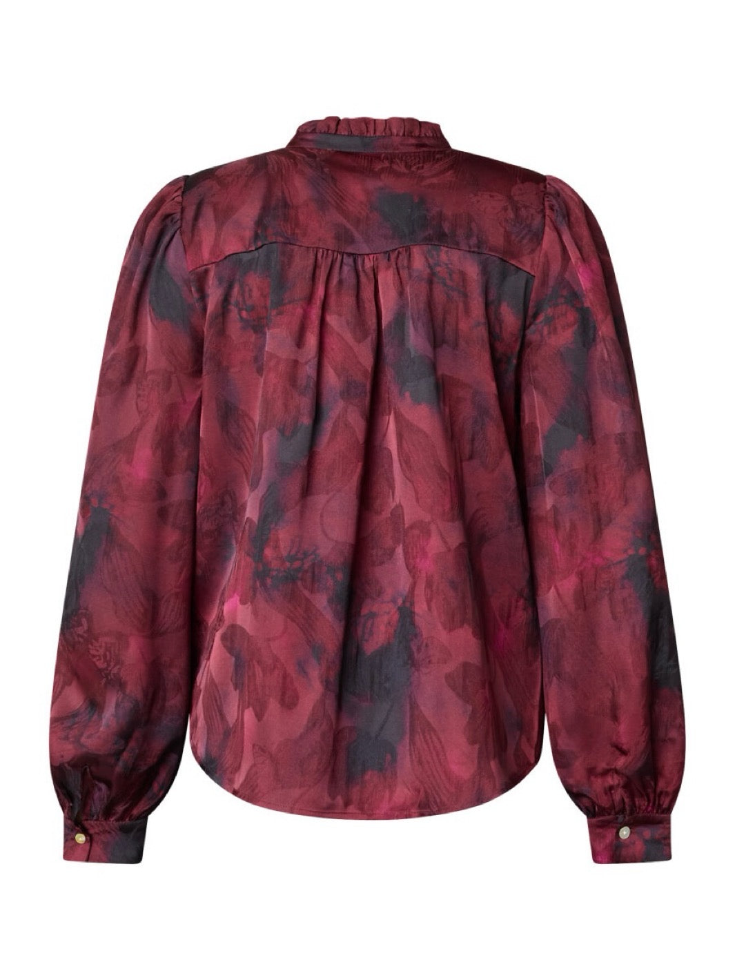 SKJORTE VIRSA BORDEAUX BLURED