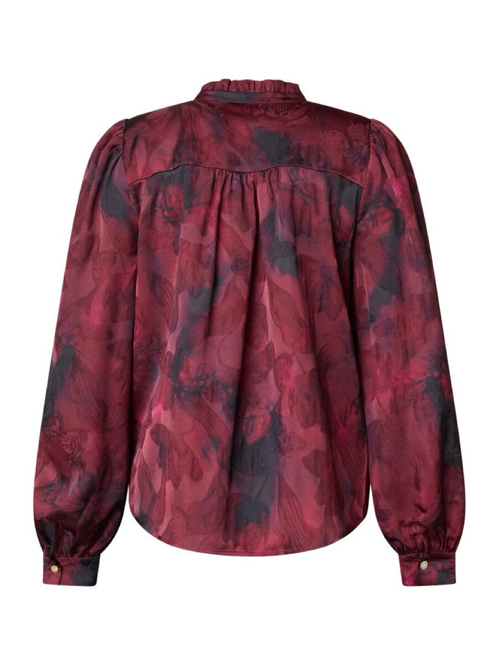 SKJORTE VIRSA BORDEAUX BLURED