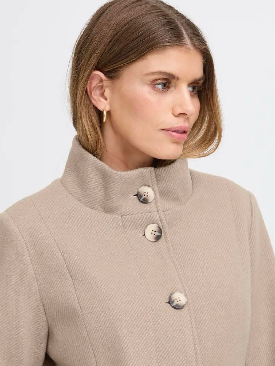 KÅPE FREVILLA DESERT TAUPE MELANGE