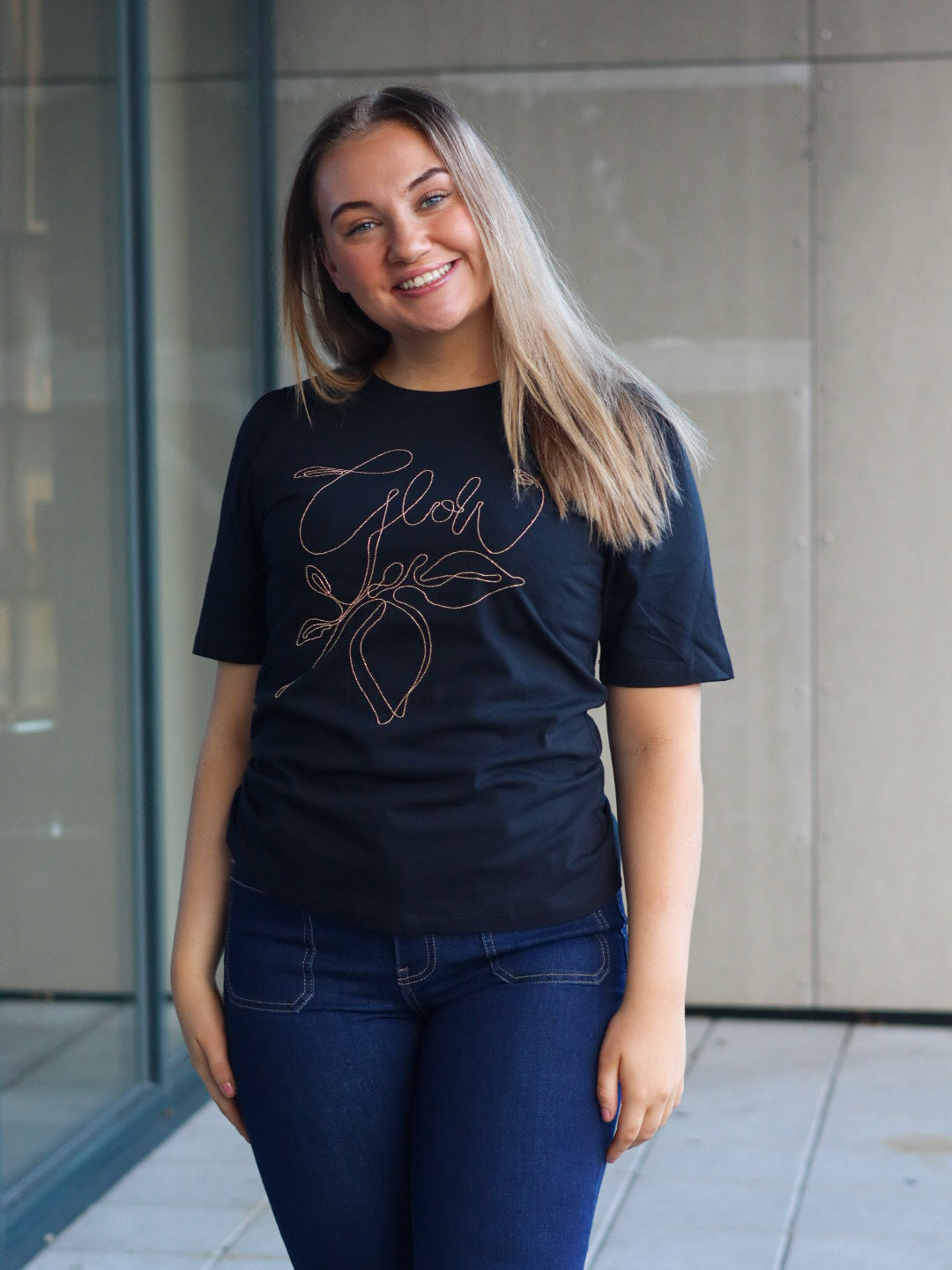 T-SKJORTE PZJULIETTE BLACK