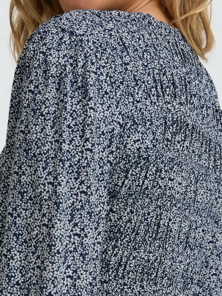 MIDIKJOLE FRFLOWY TINY PETAL NAVY