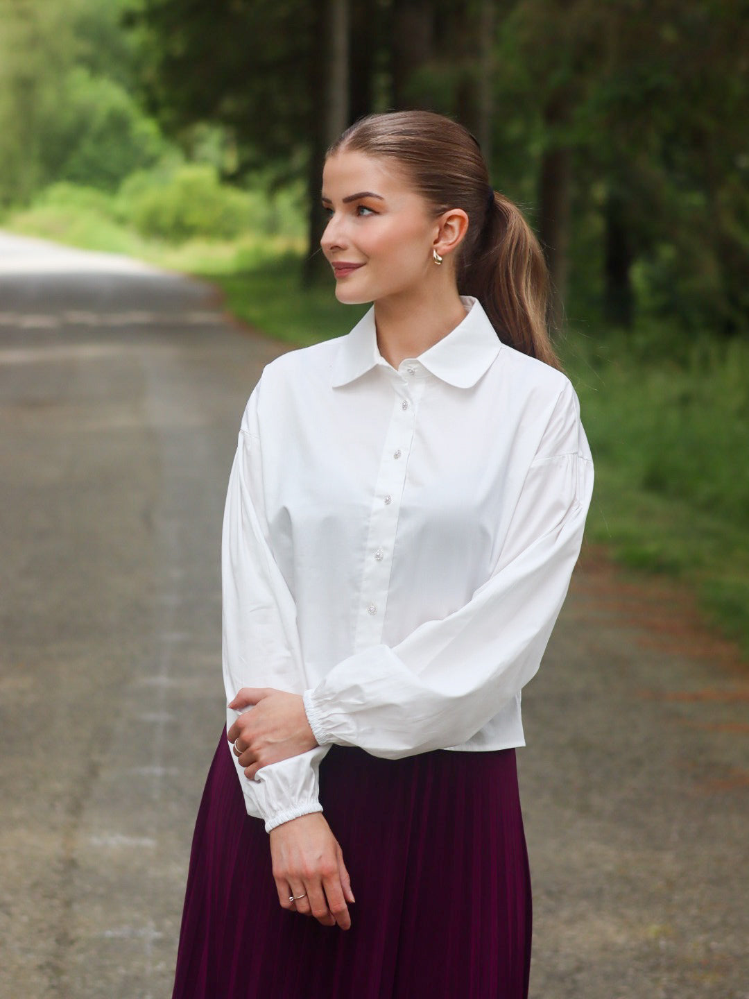 SKJORTE LYA WHITE