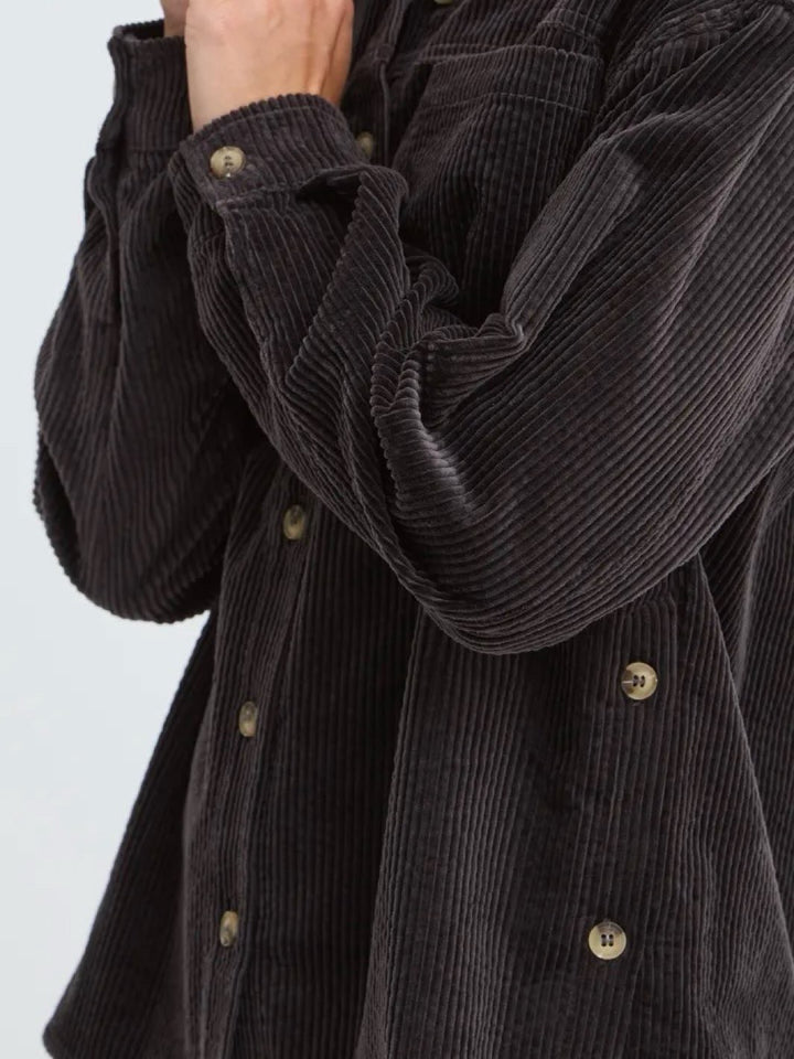PZESSY OVERSHIRT ESPRESSO