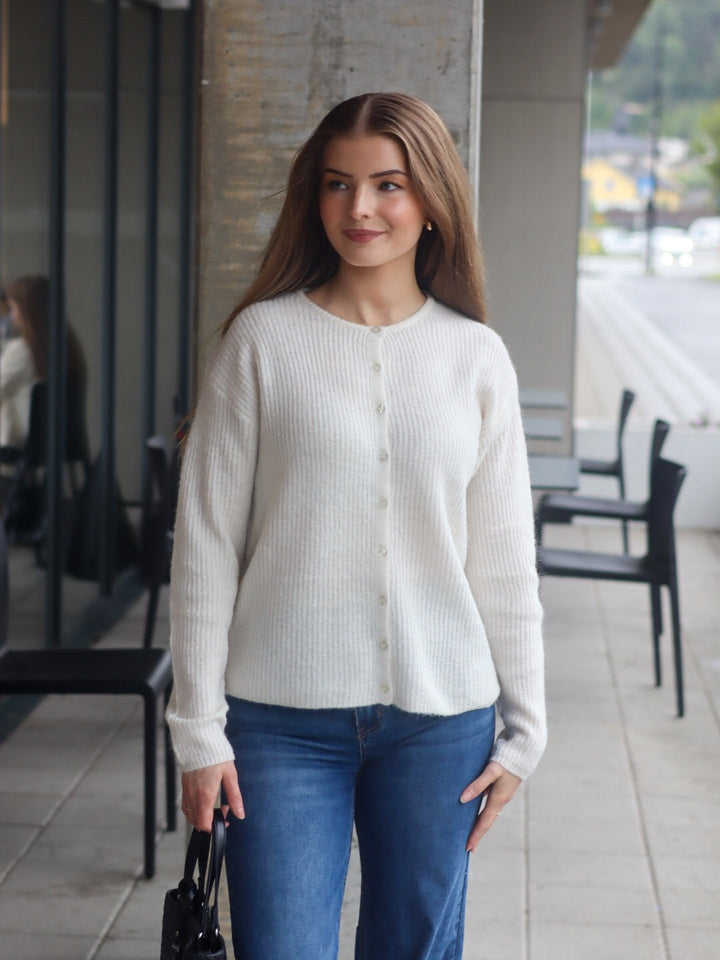 CARDIGAN IHKAMARA CLOUD DANCER