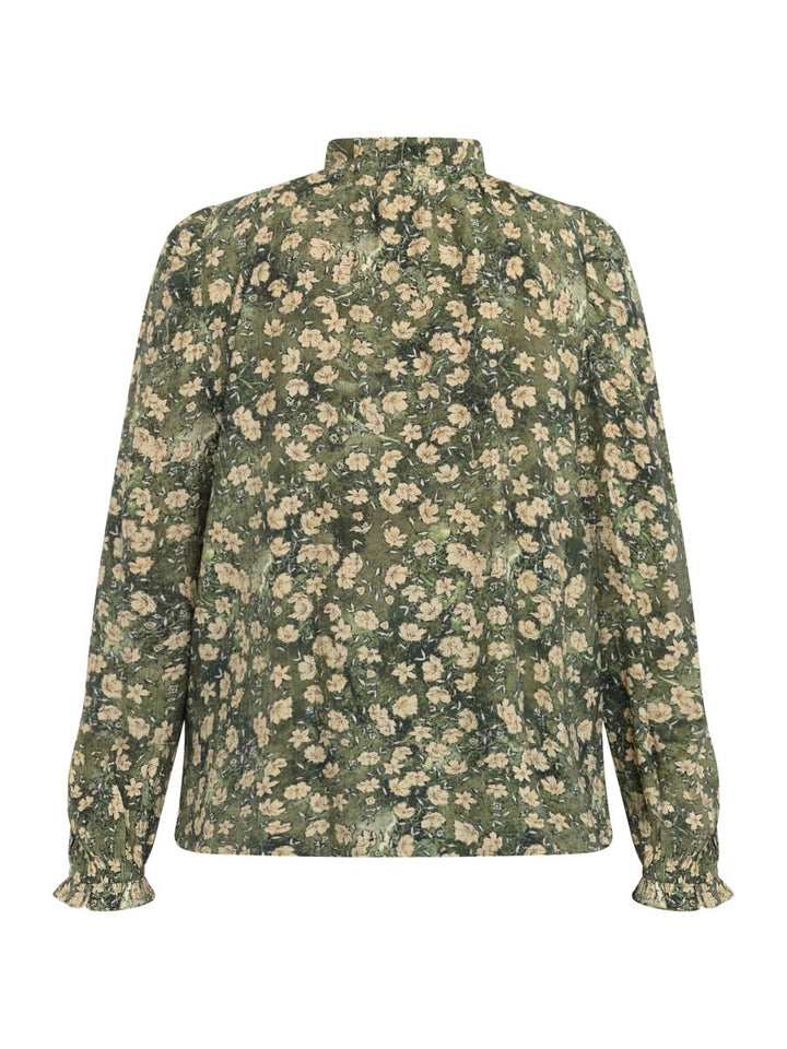 BLUSE ELZA GREEN FLOWER