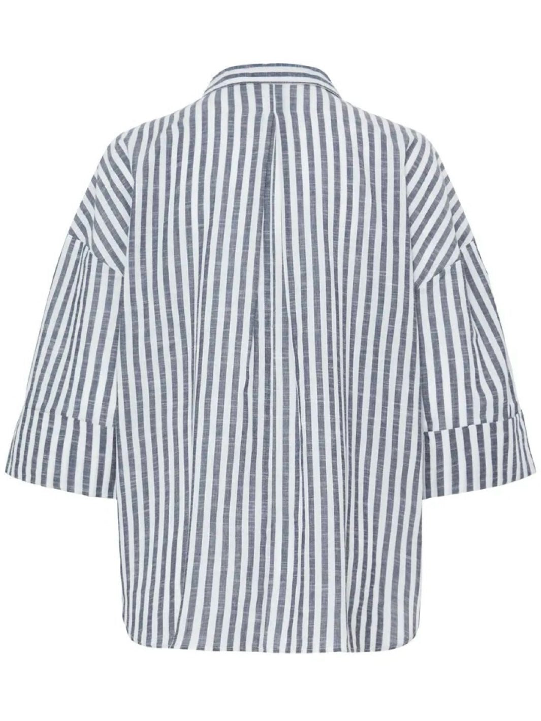 SKJORTE FRPHEBE  NAVY STRIPE