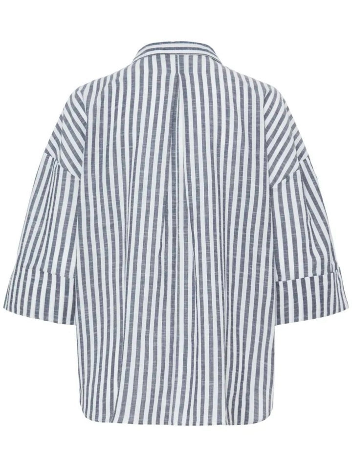 SKJORTE FRPHEBE  NAVY STRIPE