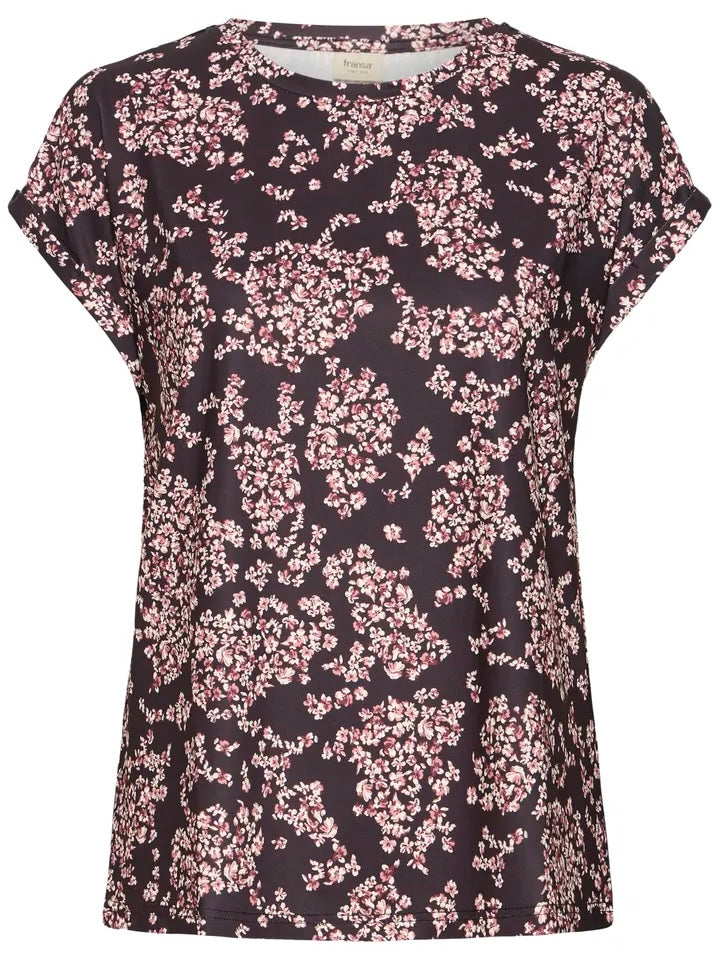 T-SKJORTE FRSEEN FLORAL BLACK