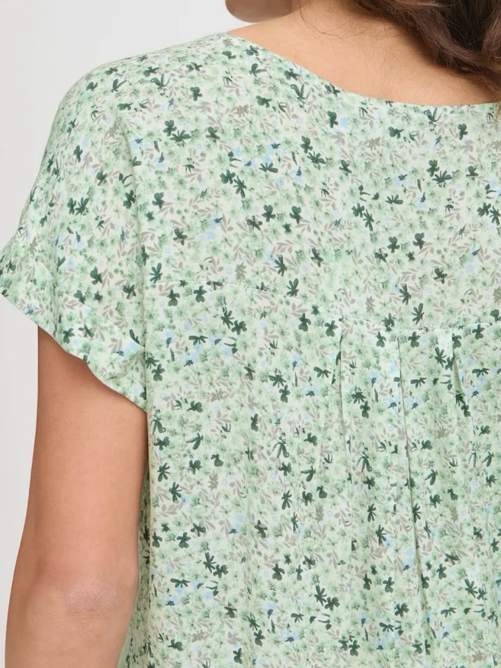 BLUSE FRHEAT ICEBERG GREEN