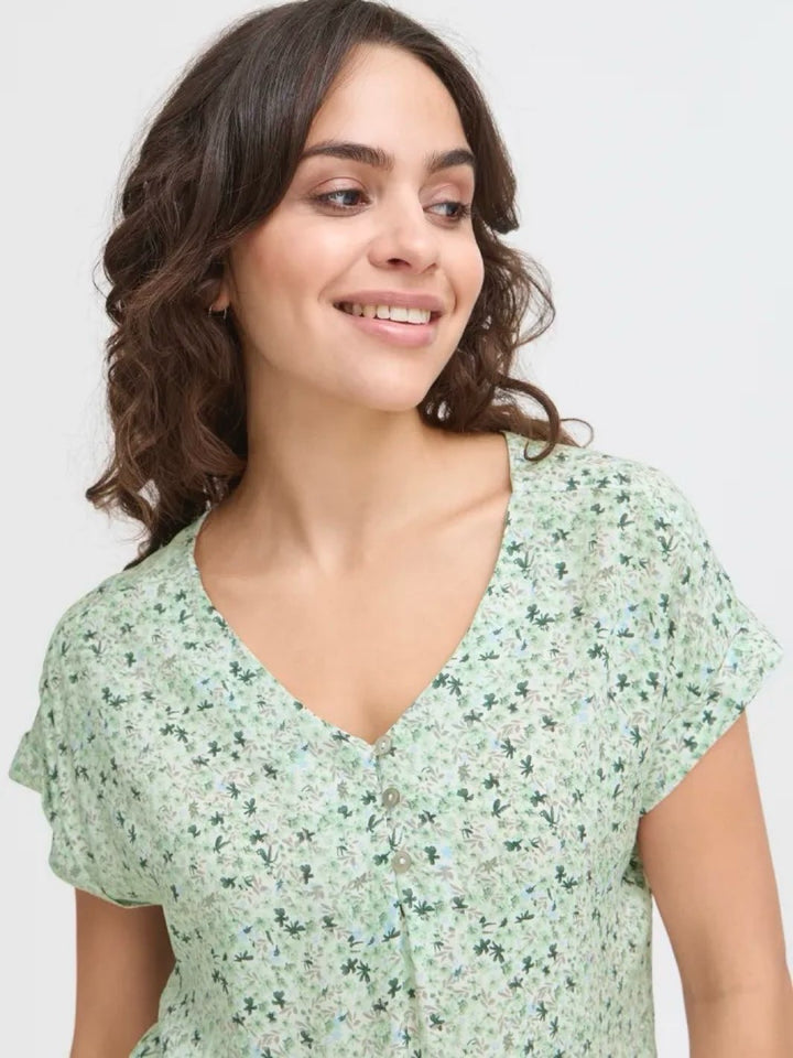 BLUSE FRHEAT ICEBERG GREEN