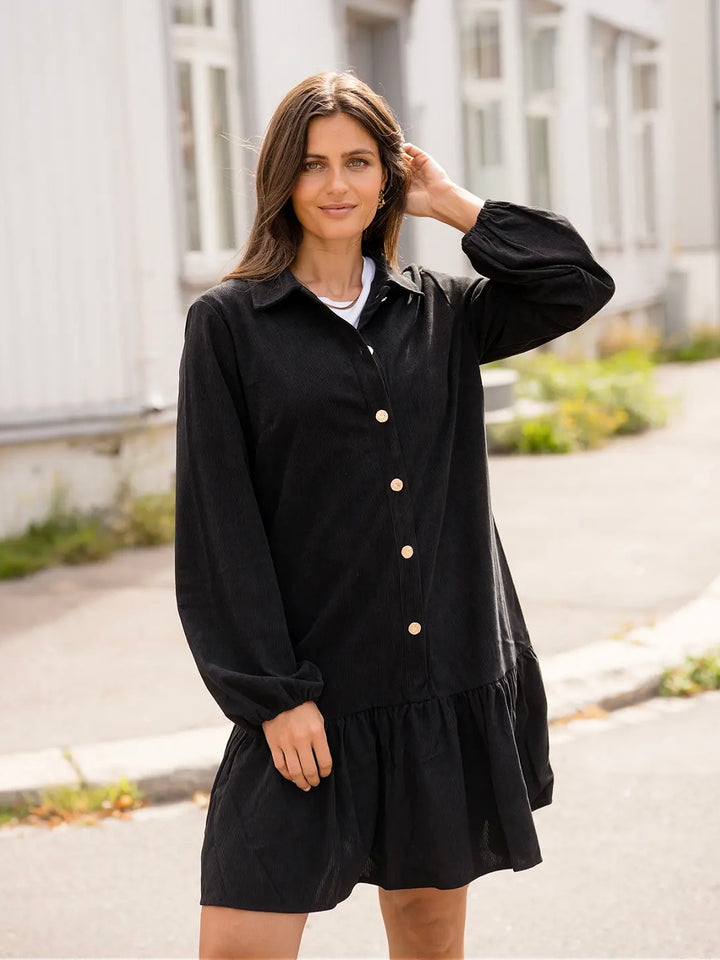 KJOLE AGNETE CORD BLACK