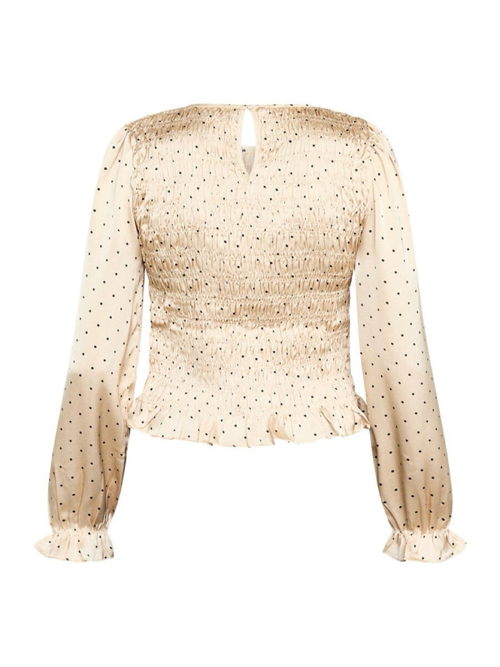 BLUSE NIX DOT CHAMPAGNE