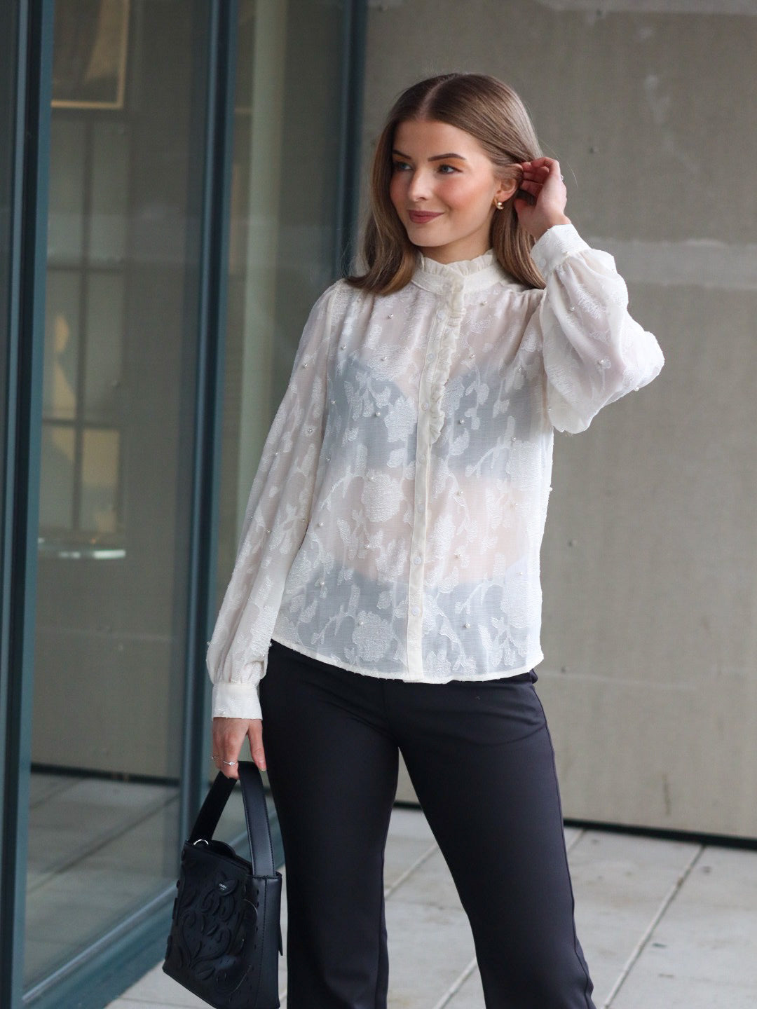 BLUSE VIRSA CREAM PEARL