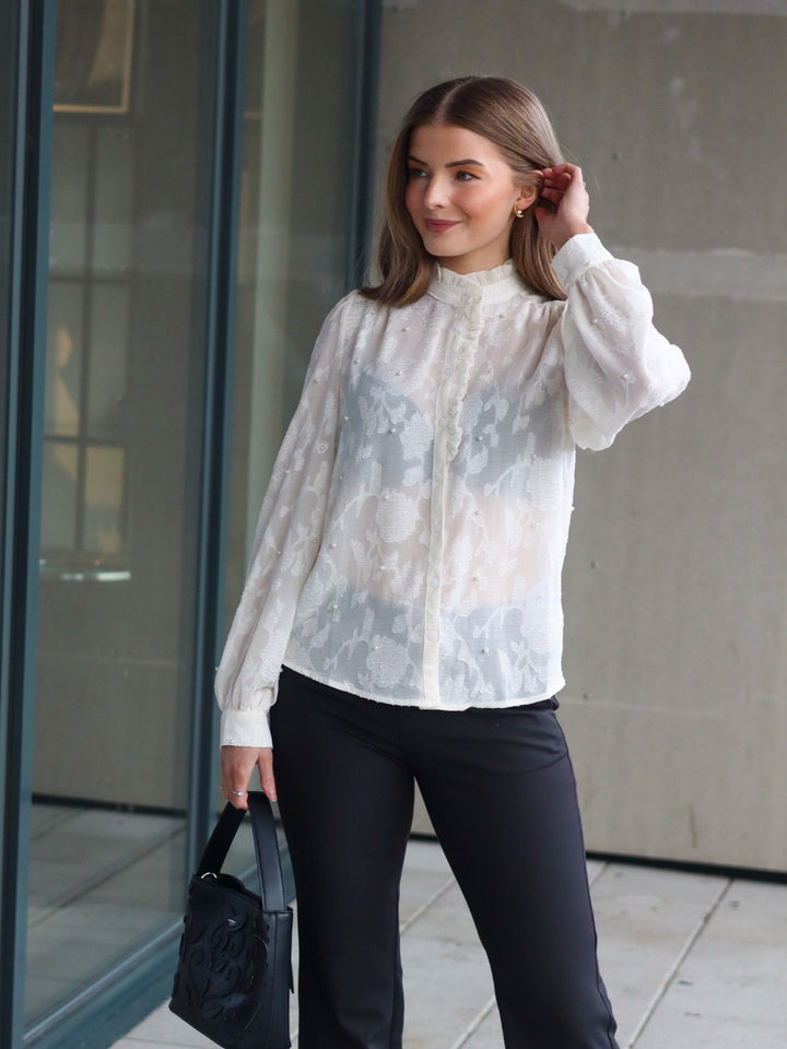 BLUSE VIRSA CREAM PEARL