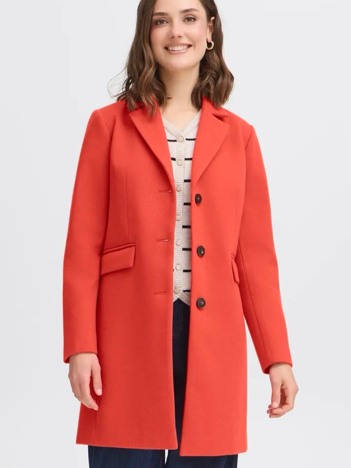 KÅPE FREVILLA LONG  MARS RED