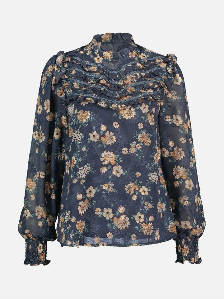 BLUSE STINA SITA RETRO BLUE