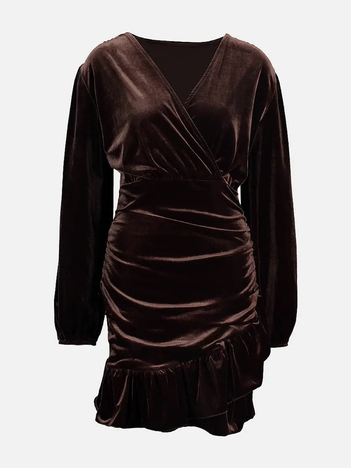 KJOLE ALYSSA VELVET BROWN