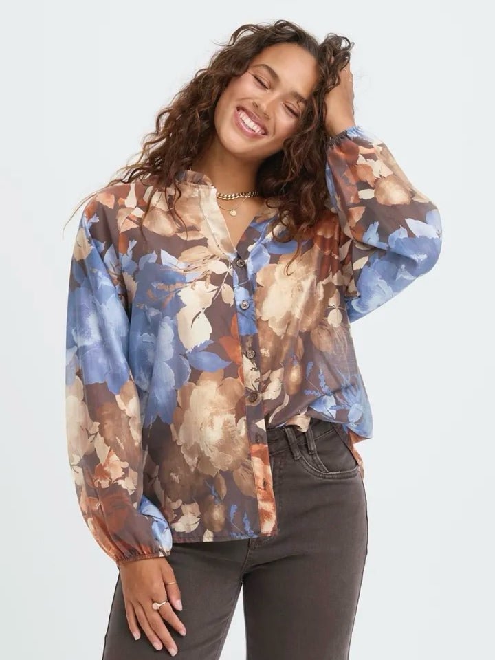 BLUSE SBLEYIA CHOCOLATE