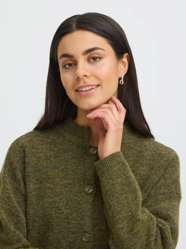 CARDIGAN FRSANNY FIR GREEN MELANGE
