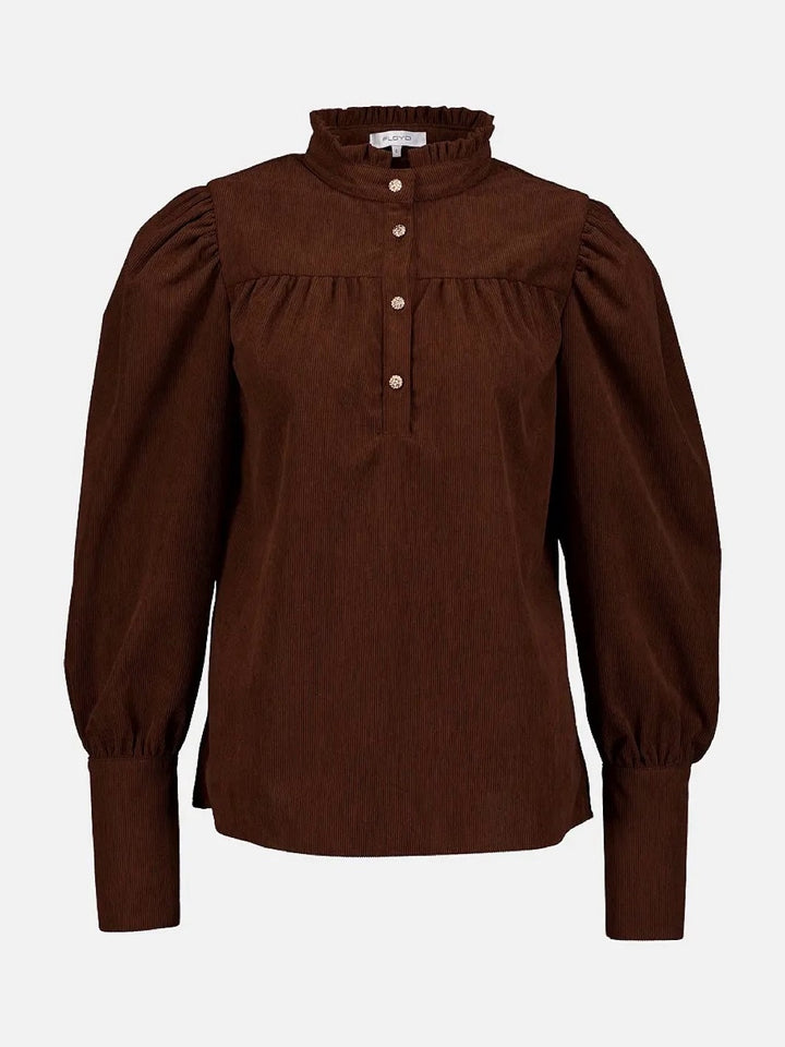 BLUSE NADIA CORD CHOCOLATE