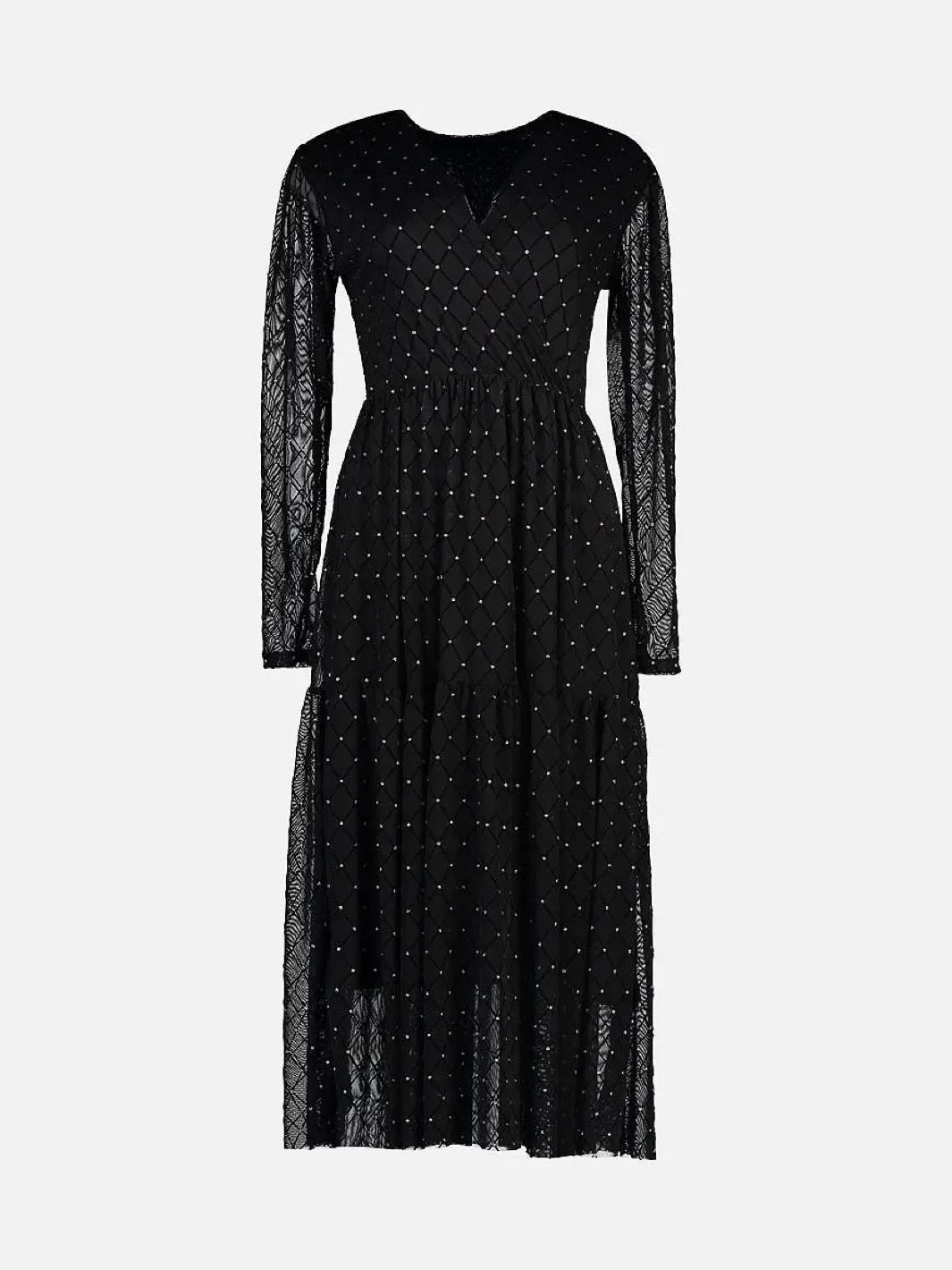 MIDIKJOLE SOFIE BLING BLACK