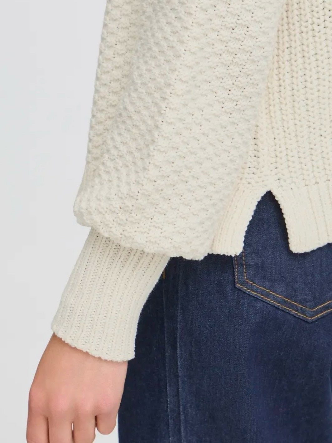 CARDIGAN FRKAMILLE  WHISPER WHITE