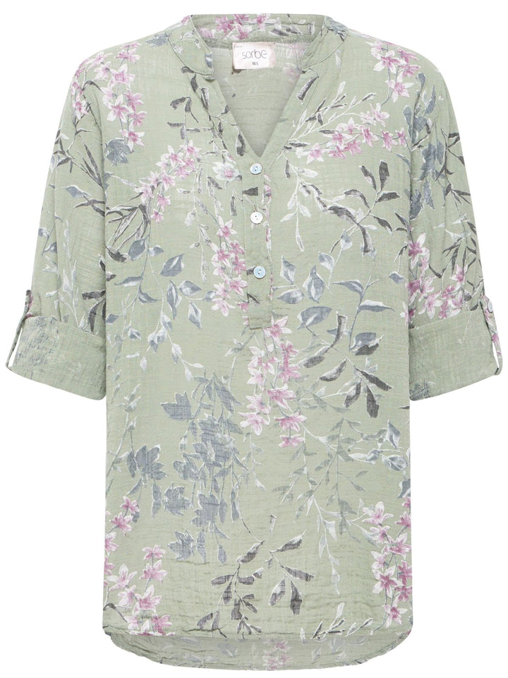 BLUSE SBXALEXA DUSTY OLIVE
