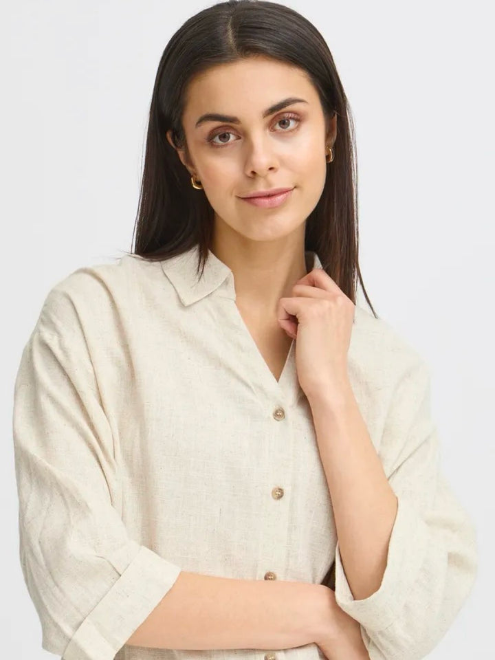 SKJORTE FRJUNA BIRCH MELANGE