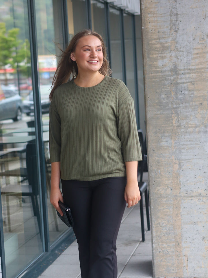 GENSER FRKAIA DUSTY OLIVE MELANGE