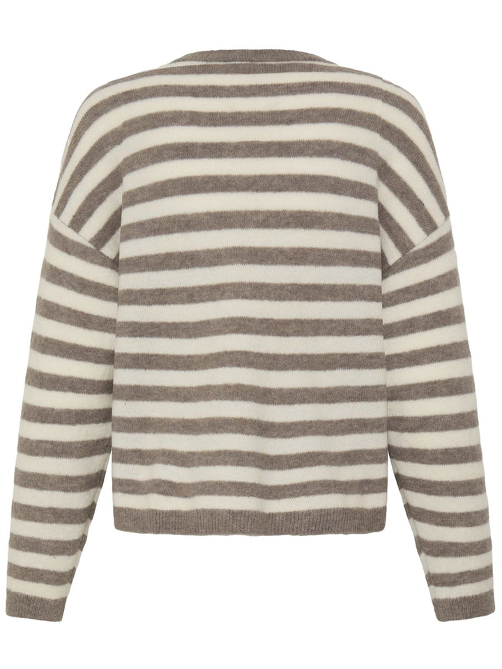 STRIKKEGENSER FRIDAA DRIFTWOOD STRIPE
