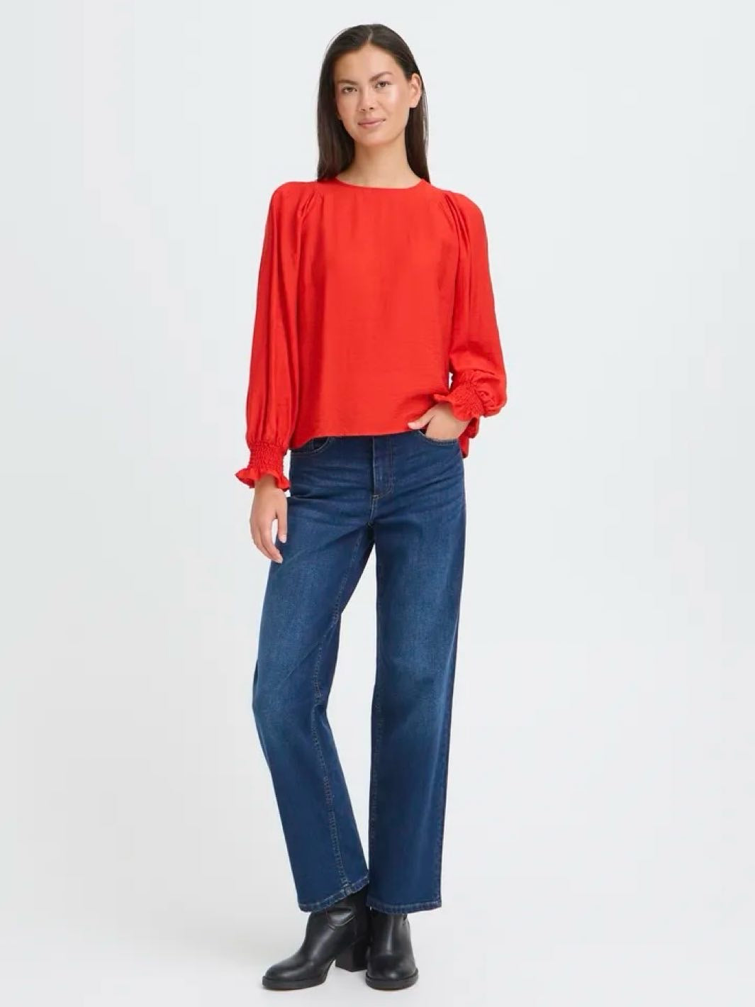 BLUSE IHWILMA RACING RED