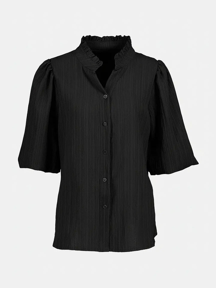 SKJORTE DARLIN STRUCTUR BLACK