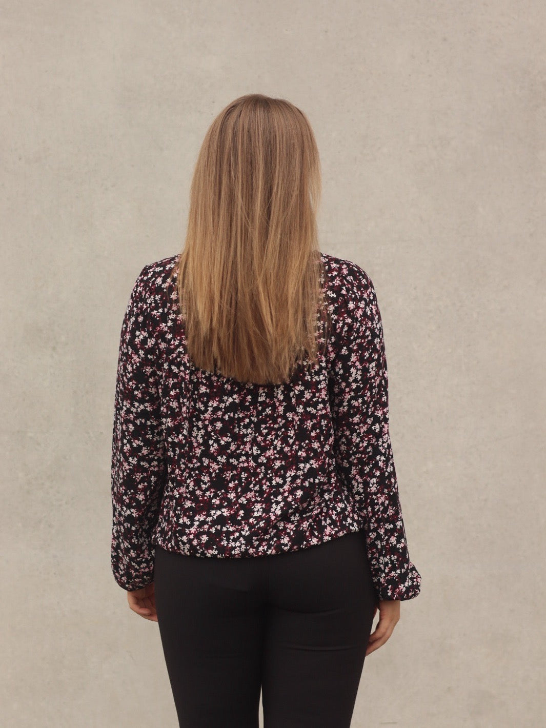 BLUSE FRKIKI FLORAL BLACK