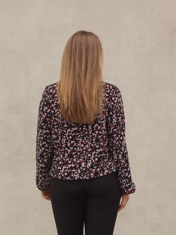 BLUSE FRKIKI FLORAL BLACK