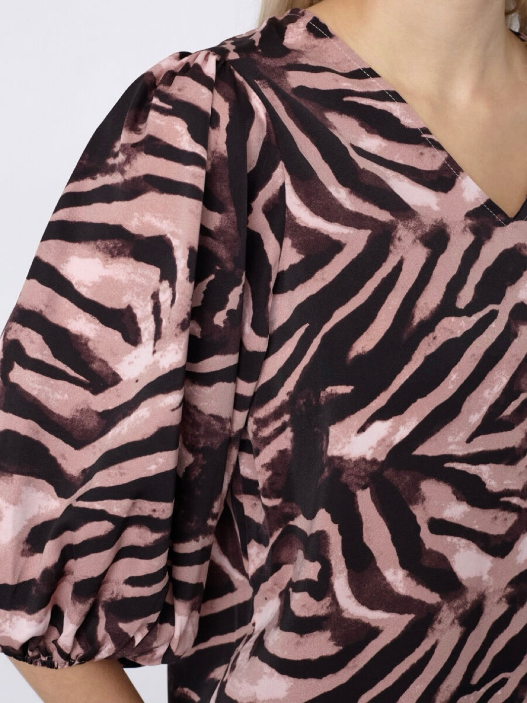 BLUSE VENITA BORDEAUX ZEBRA