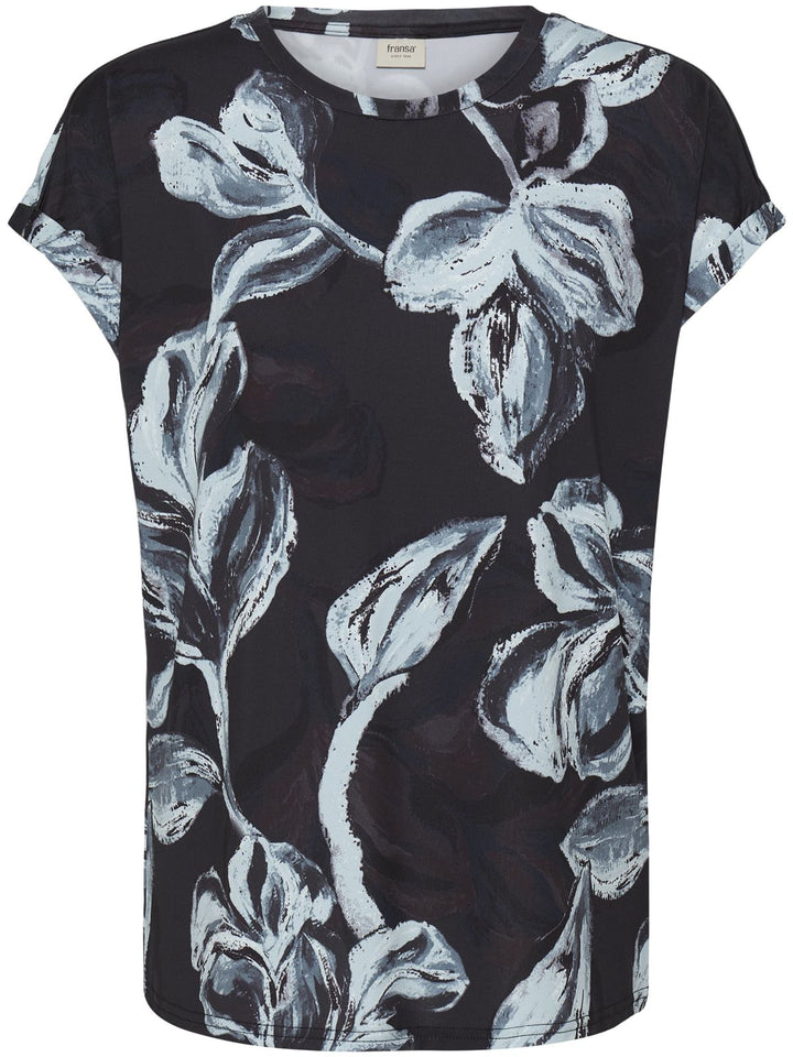 T-SKJORTE FRSEEN FLORAL GRAY MIST