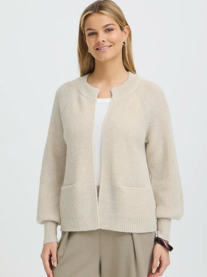 CARDIGAN FRERETTA OATMEAL MELANGE