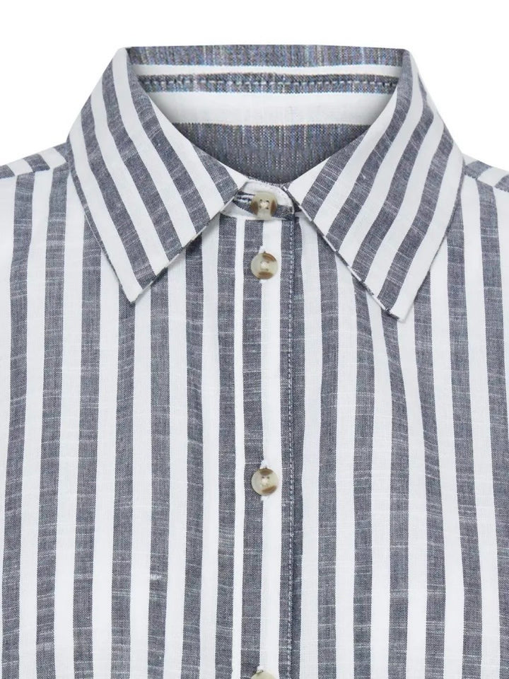 SKJORTE FRPHEBE  NAVY STRIPE