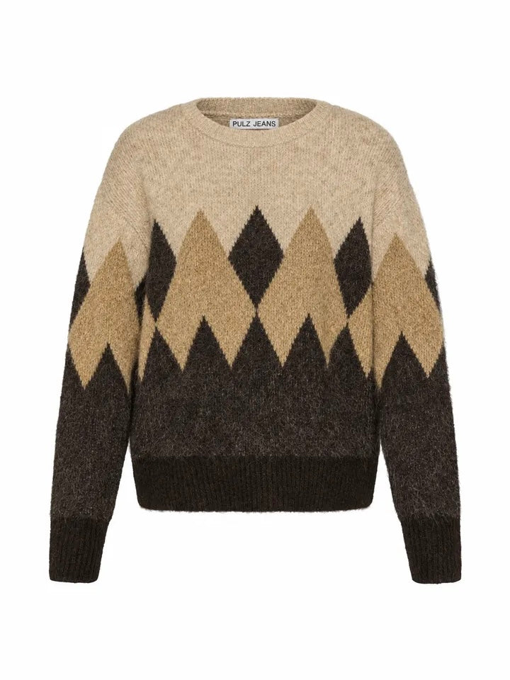 STRIKKEGENSER PZESTEL BEIGE MELANGE