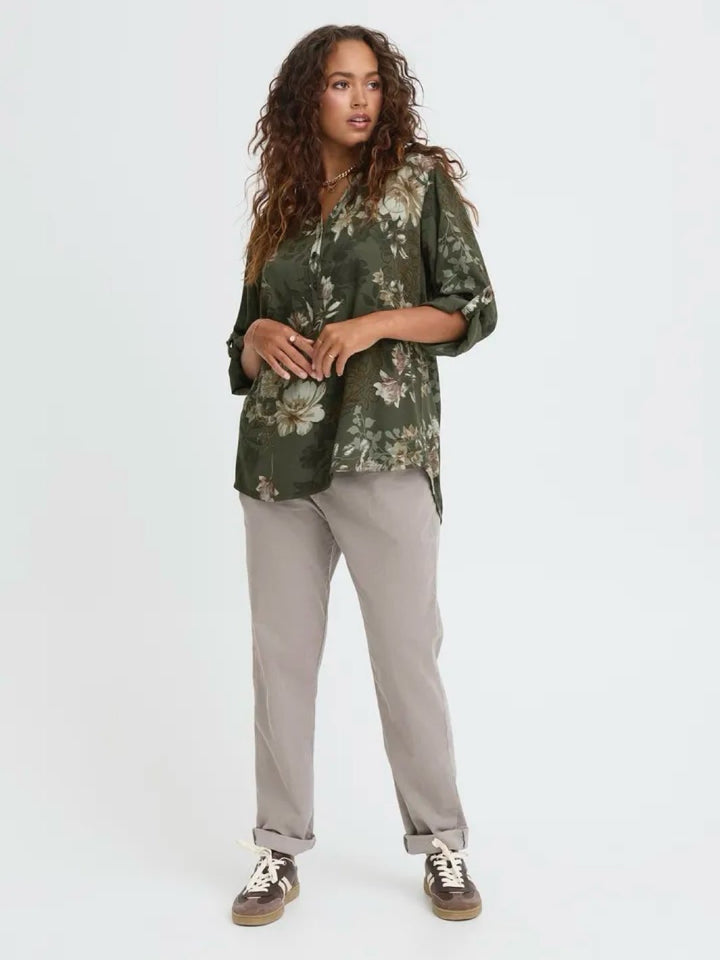 BLUSE SBWILLOW DUSTY OLIVE