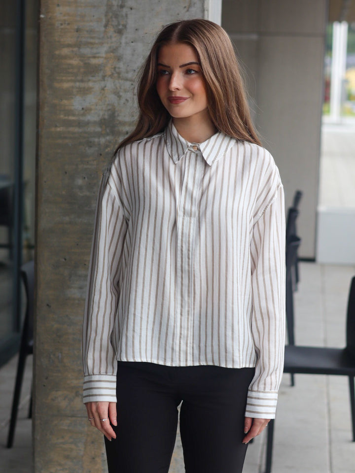 SKJORTE FRVIOLET KANGAROO STRIPE