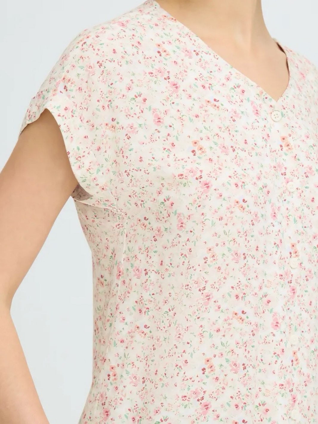 BLUSE FRHEAT PINK BOHO FLORAL