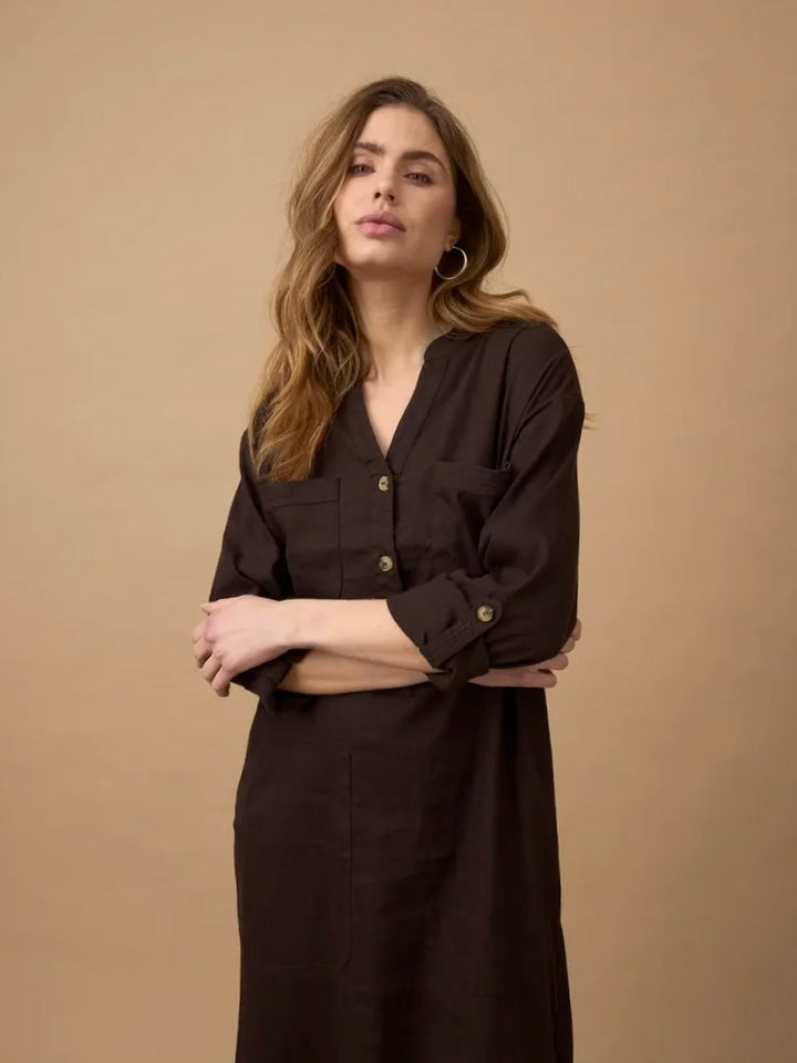LIN KJOLE PZLUCA LONG  ESPRESSO