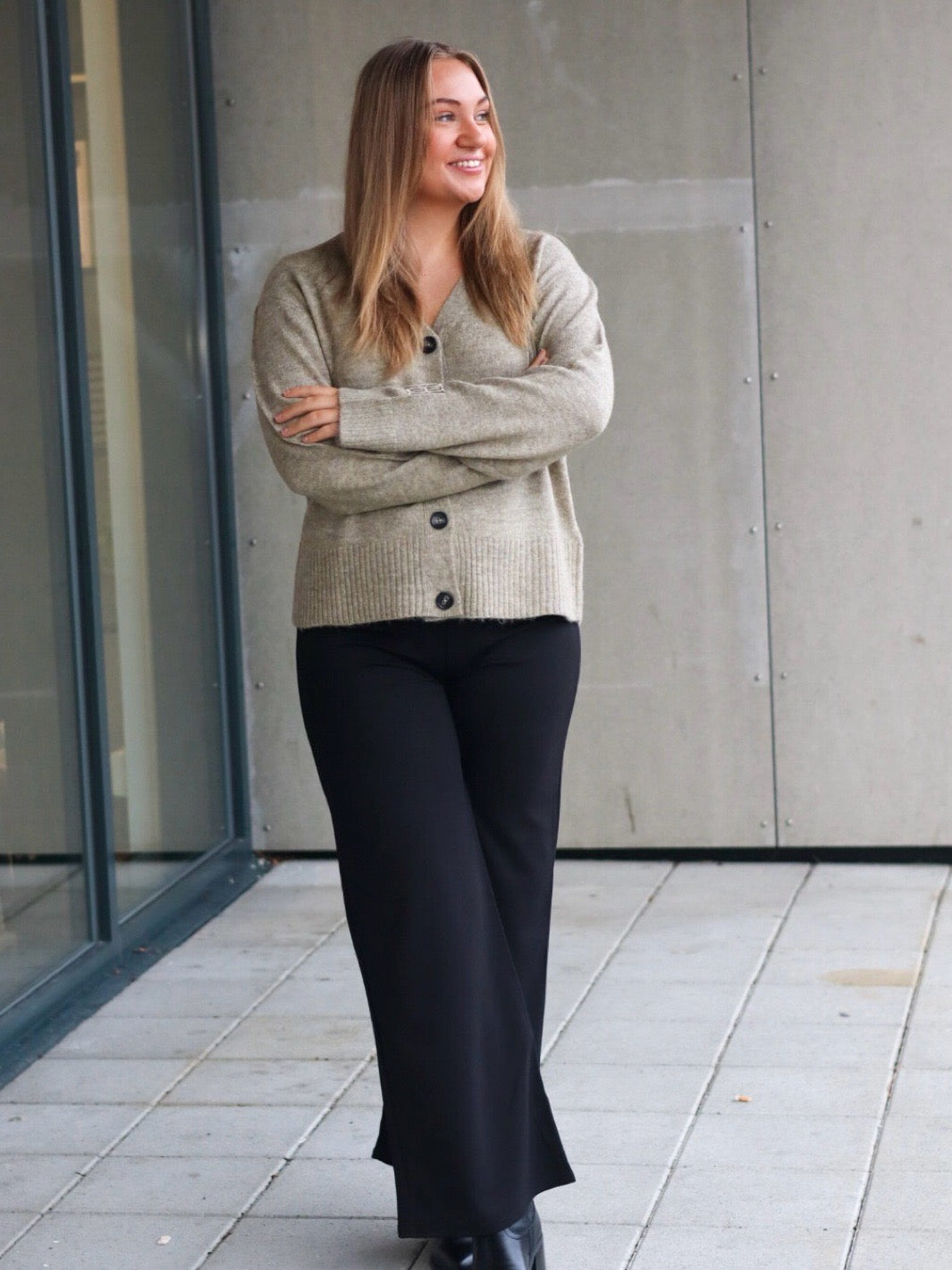 CARDIGAN IHBALING SEPIA TINT MELANGE