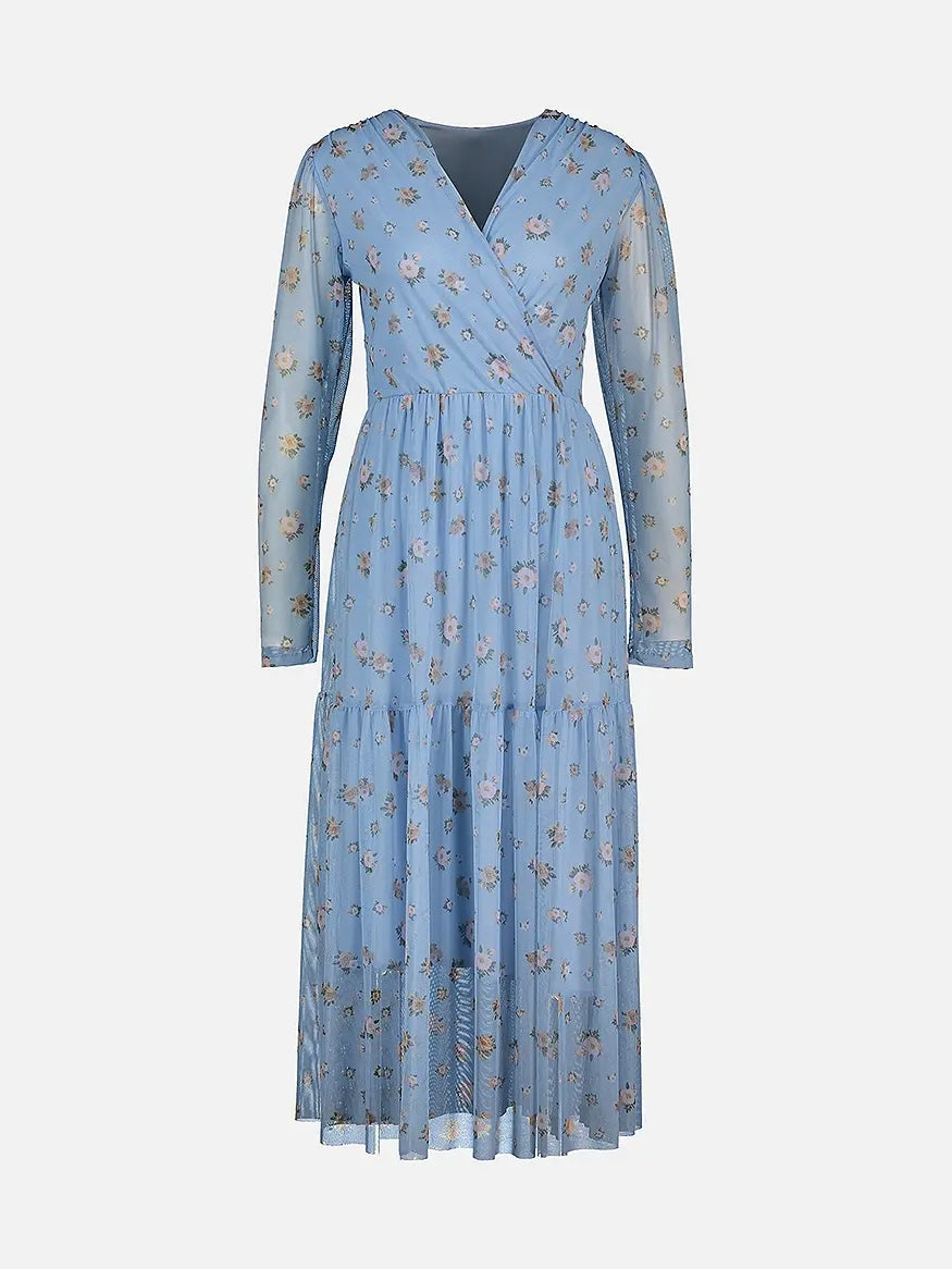 MIDIKJOLE SOFIE GARDENA LT BLUE
