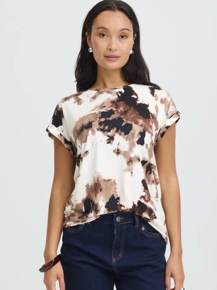 T-SKJORTE FRSEEN WATERCOLOR BROWN
