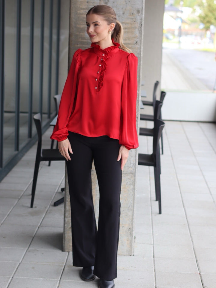 BLUSE VANDA SATIN RED
