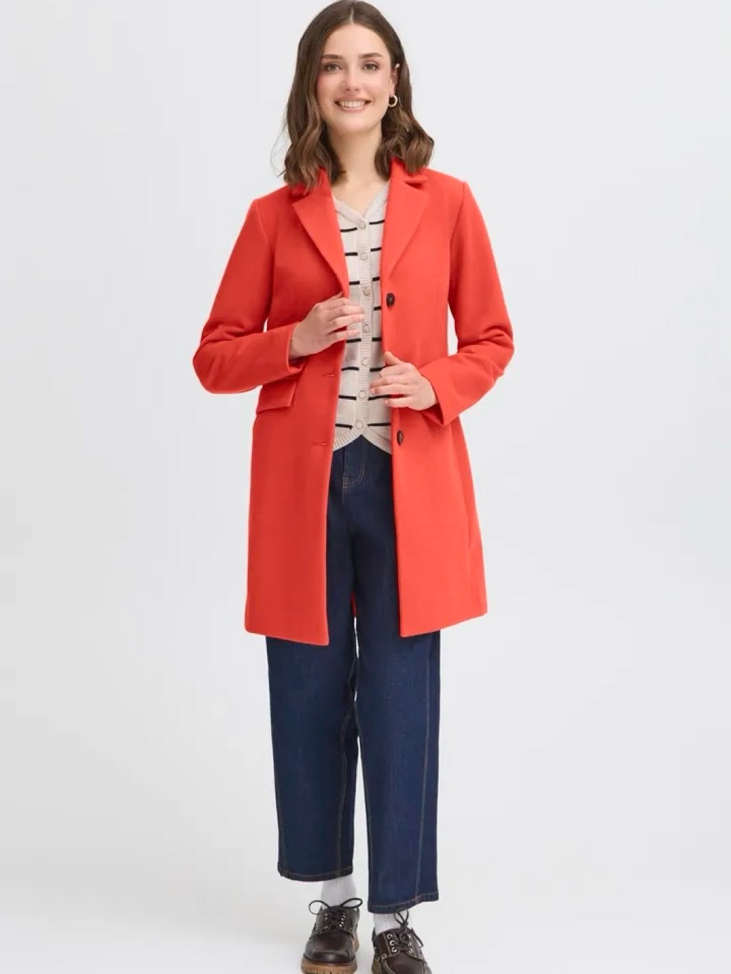 KÅPE FREVILLA LONG  MARS RED